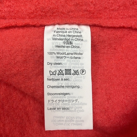 J. Crew Daphne Italian Boiled Wool Double Breasted Topcoat Winter Jacket Pink 16 - Picture 10 of 11